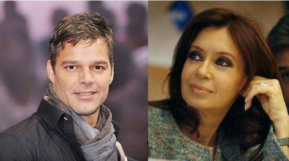 Cristina se reuni� con Ricky Martin en la Rosada