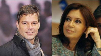 Cristina se reuni� con Ricky Martin en la Rosada