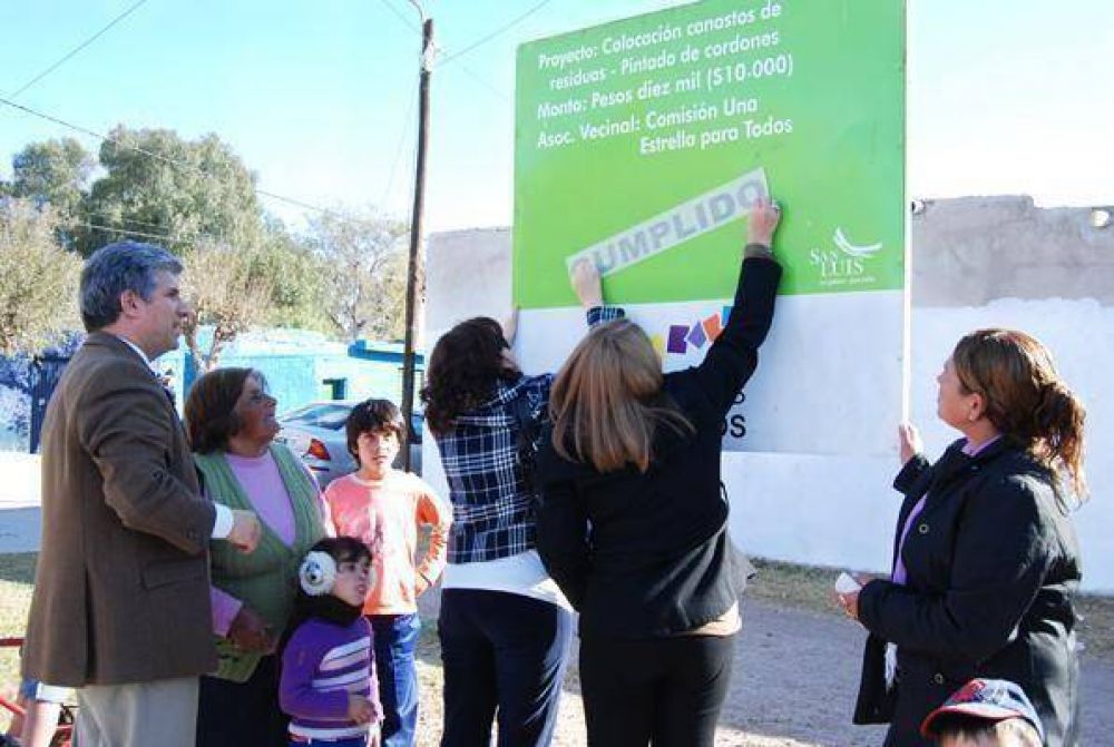 Inauguraron obras de Pueblos Puntanos en la ciudad de San Luis