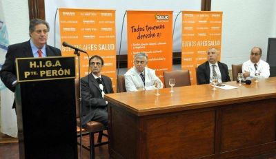 MINISTERIO DE SALUD - COLLIA INAUGUR� NUEVO SECTOR DE INTERNACI�N EN EL HOSPITAL �PRESIDENTE PER�N� DE AVELLANEDA