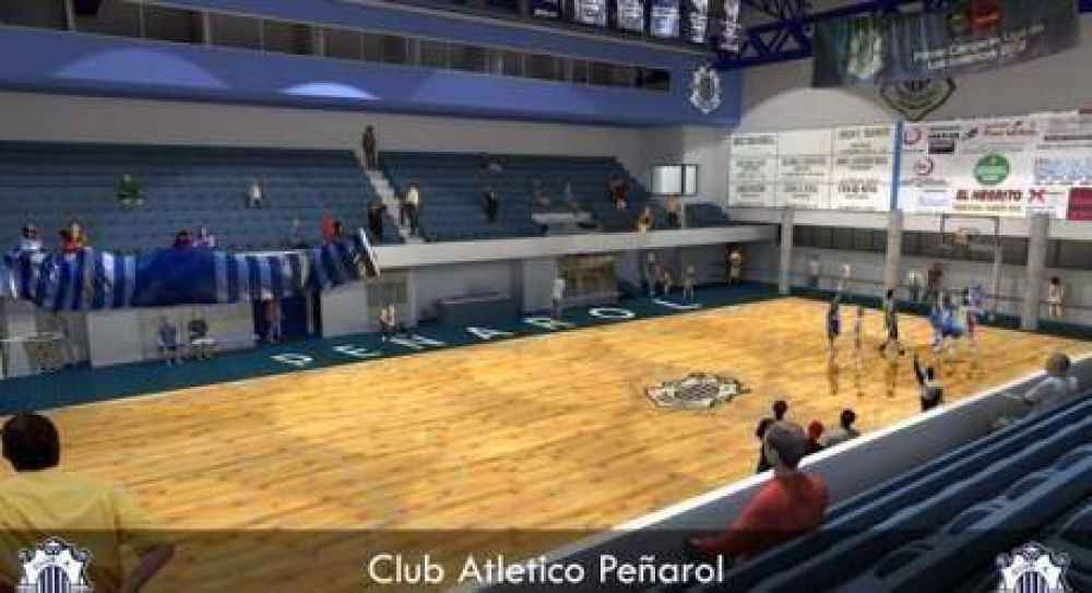 Contin�an a buen ritmo las obras de remodelaci�n en Gimnasio de Pe�arol