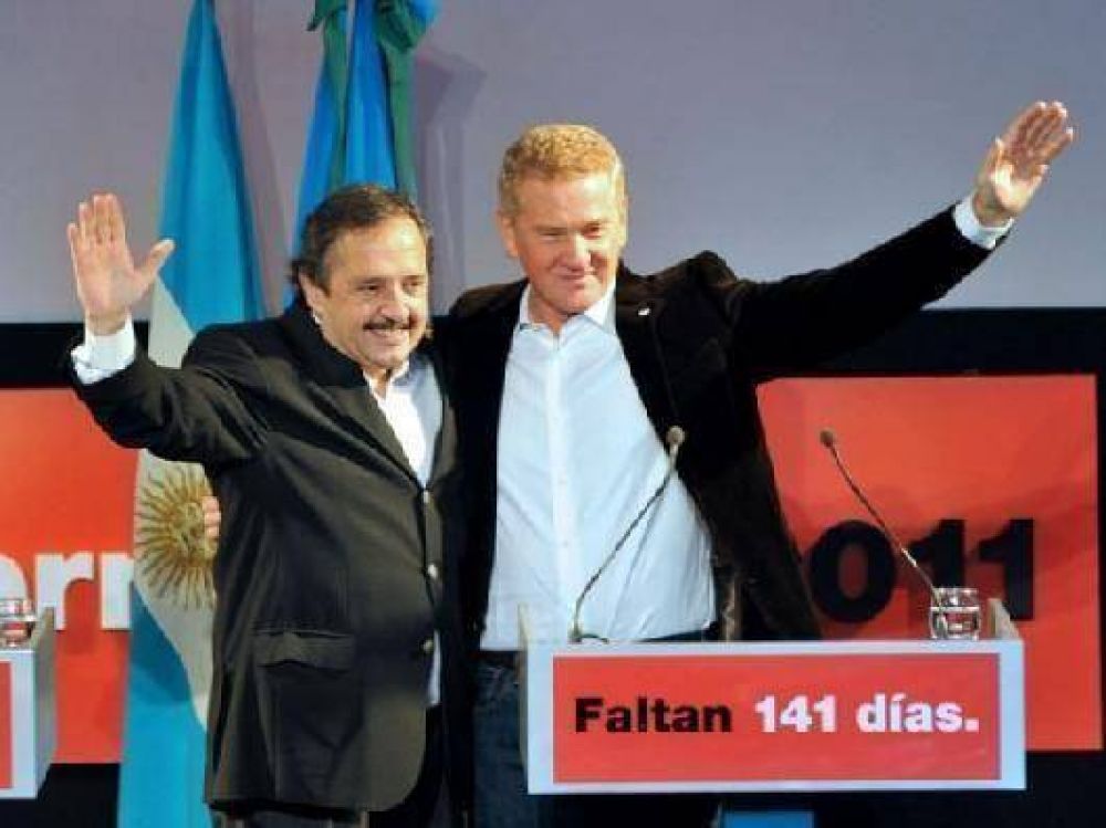 Alfons�n y De Narv�ez encabezaron un acto en el Conurbano y vaticinaron un triunfo electoral