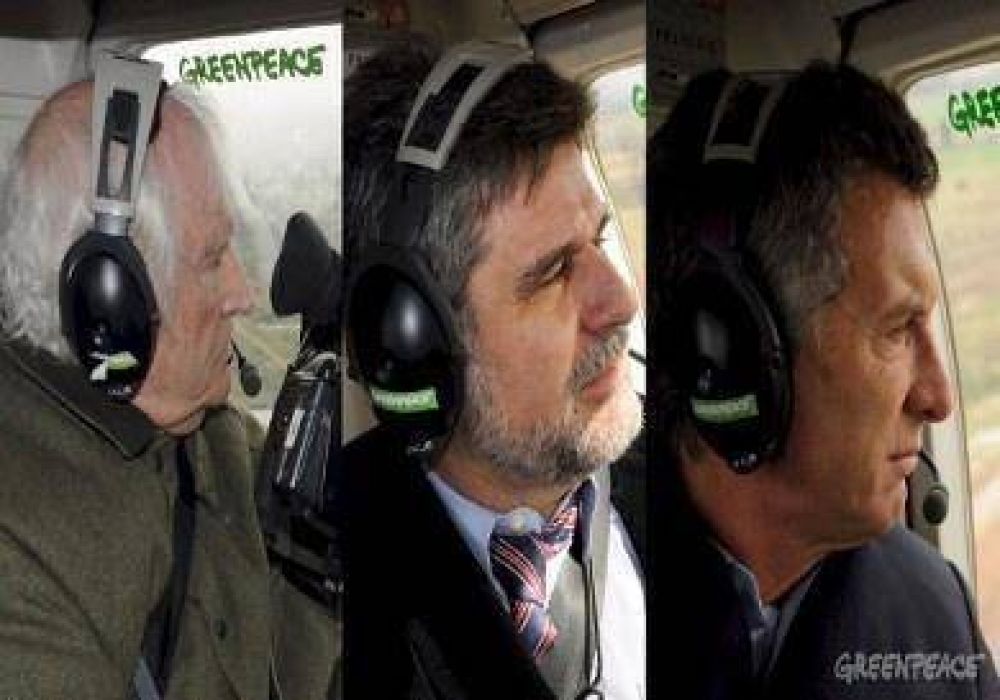 Macri, Filmus y Solanas sobrevolaron basurales del Ceamse