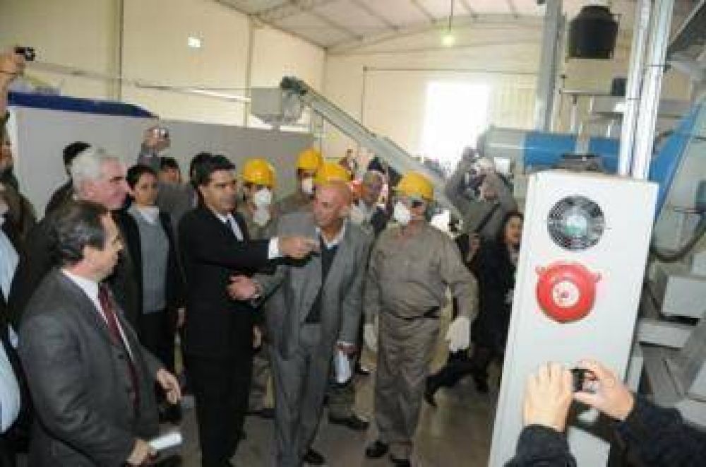 SE INAUGUR� F�BRICA DE PELLETS