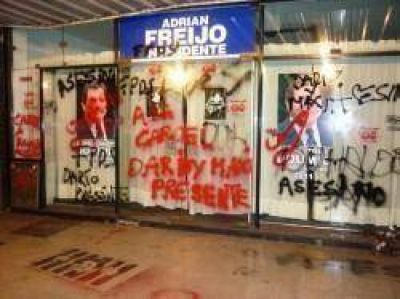 Atentaron contra sede del Duhaldismo en Mar del Plata