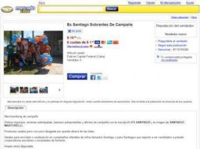 Pesada broma tras el fracasado cierre: Ofertan �sobrantes de campa�a� de Santiago Martorelli