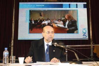 El Rector de la UNCA brind� su Informe de Gesti�n