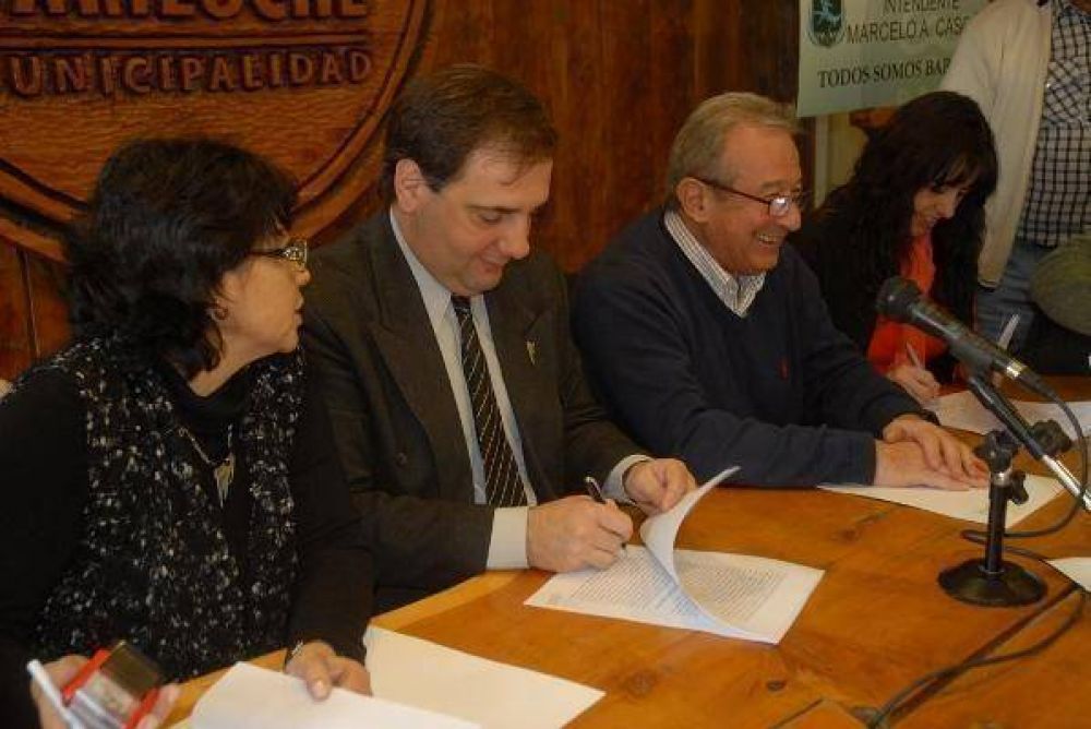 Firmaron convenio para preservar fuentes laborales