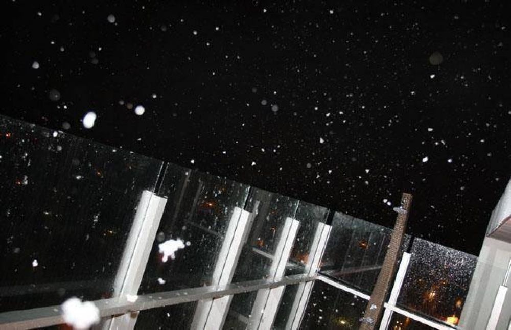Contin�a la ola de fr�o polar y ya hubo nevadas en Mar del Plata
