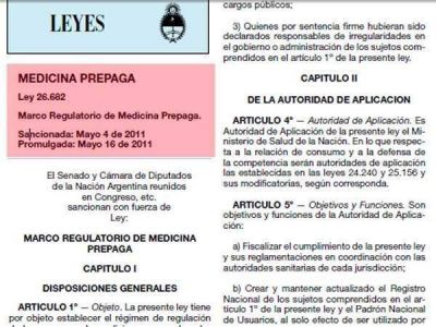 Prepagas: buscar�n que el Estado colabore en el financiamiento de los tratamientos complejos