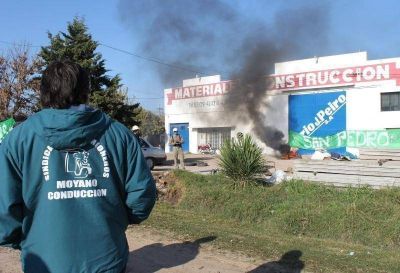 Disturbios en San Pedro con el Gremio de Camioneros