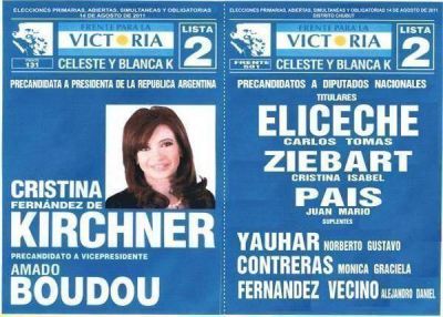 Los K de Chubut ya tienen su boleta