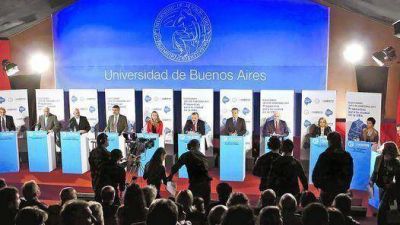 Sin debate, 10 candidatos presentaron sus propuestas porte�as en la UBA