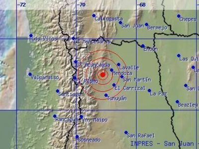 Un fuerte temblor con epicentro en Potrerillos se sinti� en gran parte de Mendoza