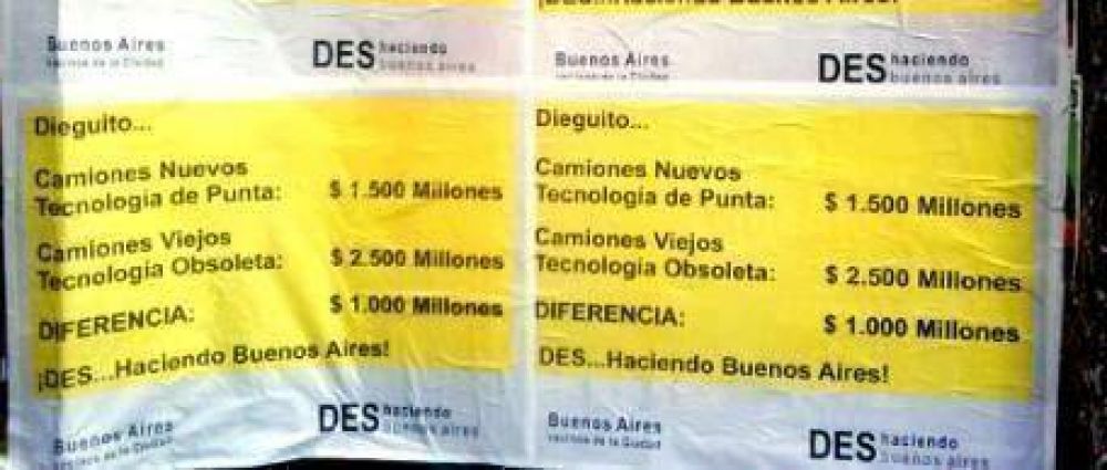 Cerca de la veda, los afiches de la "campa�a sucia" inundaron las calles