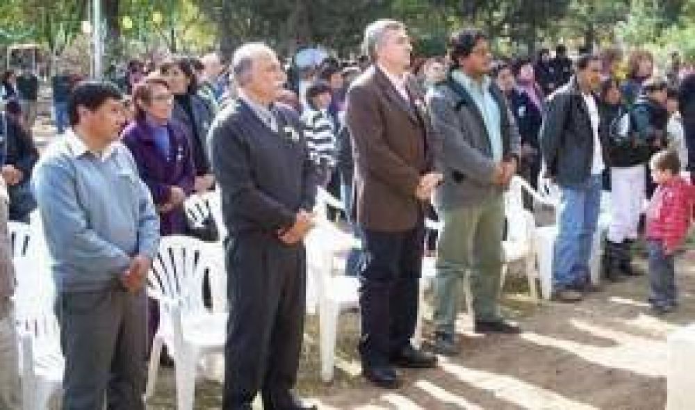 Gerardo Morales y Mario Fiad en Palo Blanco