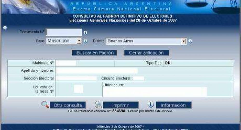 Eleccionesmdp: a partir del viernes se publicar�n padrones definitivos