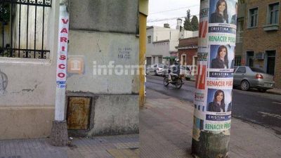 Paran�: ya hay multas por afiches pol�ticos en lugares prohibidos
