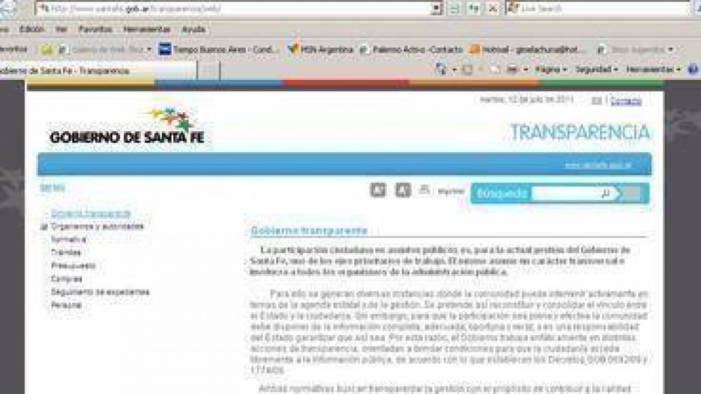 Destacan la importancia del portal �Gesti�n Transparente� del gobierno fueguino