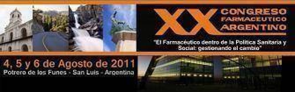 Se realizar� en San Luis el XX Congreso Farmac�utico Argentino