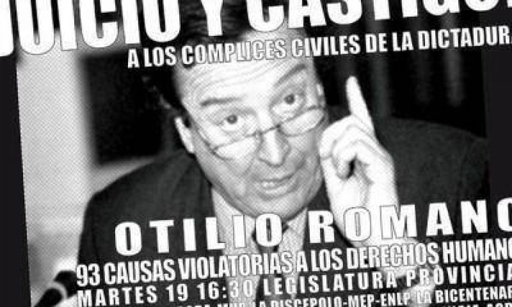 Organizan un festival para pedir que se juzgue al camarista Otilio Romano