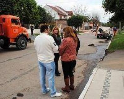 Operativo de saneamiento integral de calles de Resistencia