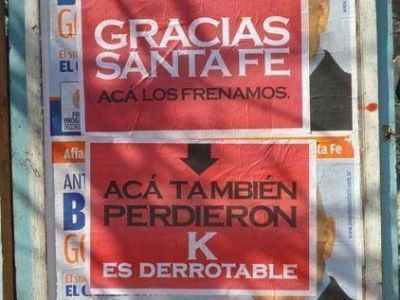 Aparecieron afiches anti K 	