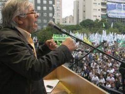 Acto de Moyano en conmemoraci�n de Eva Per�n