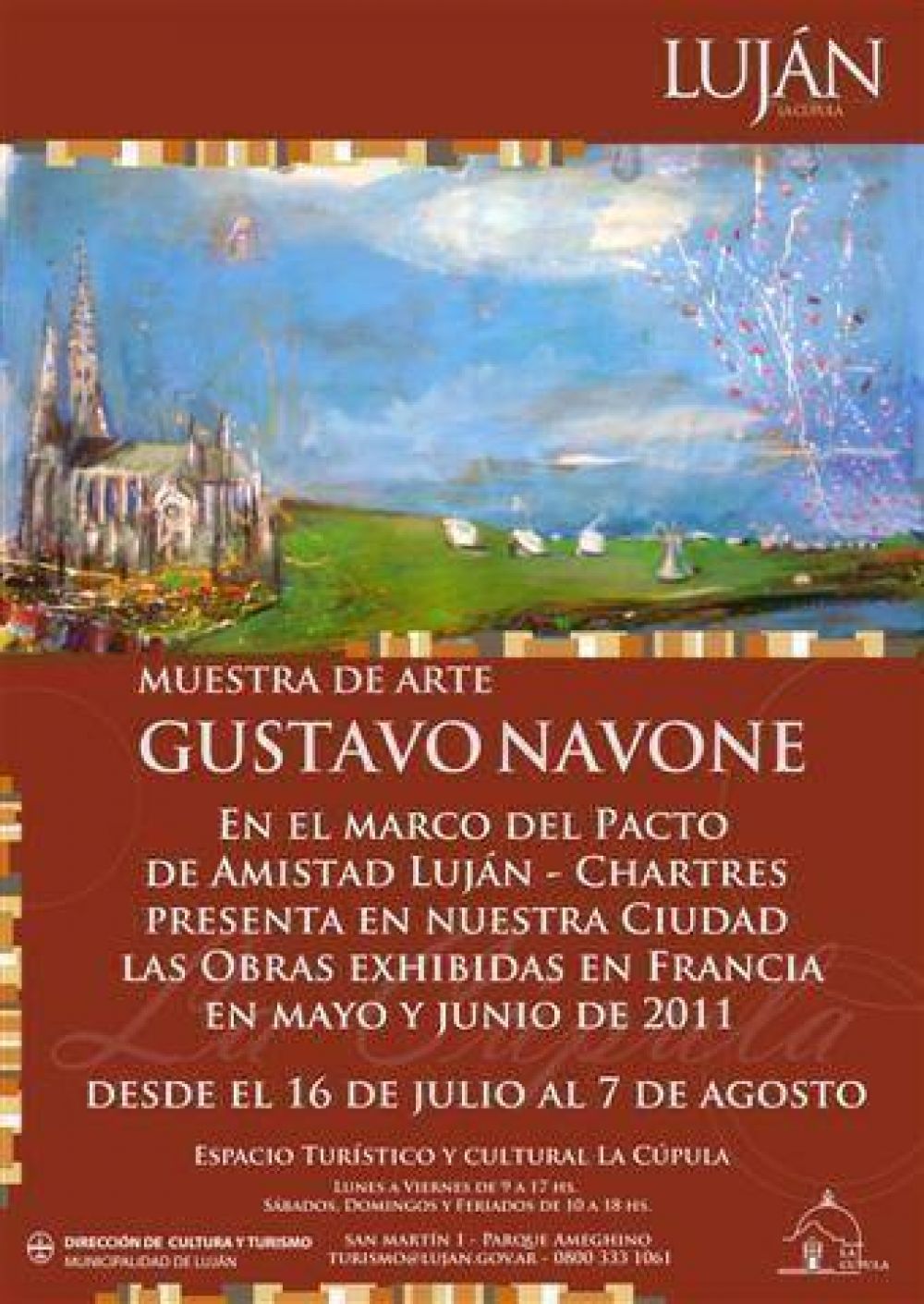 LUJ�N - OBRAS DE GUSTAVO NAVONE EN LA CUPULA