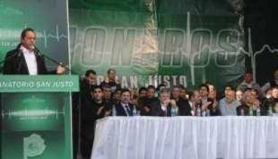 Scioli y Moyano encabezaron acto en Mor�n