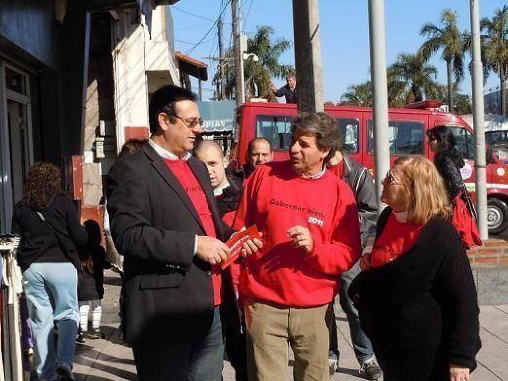 Los candidatos de la UDESO en Tigre caminaron por el distrito