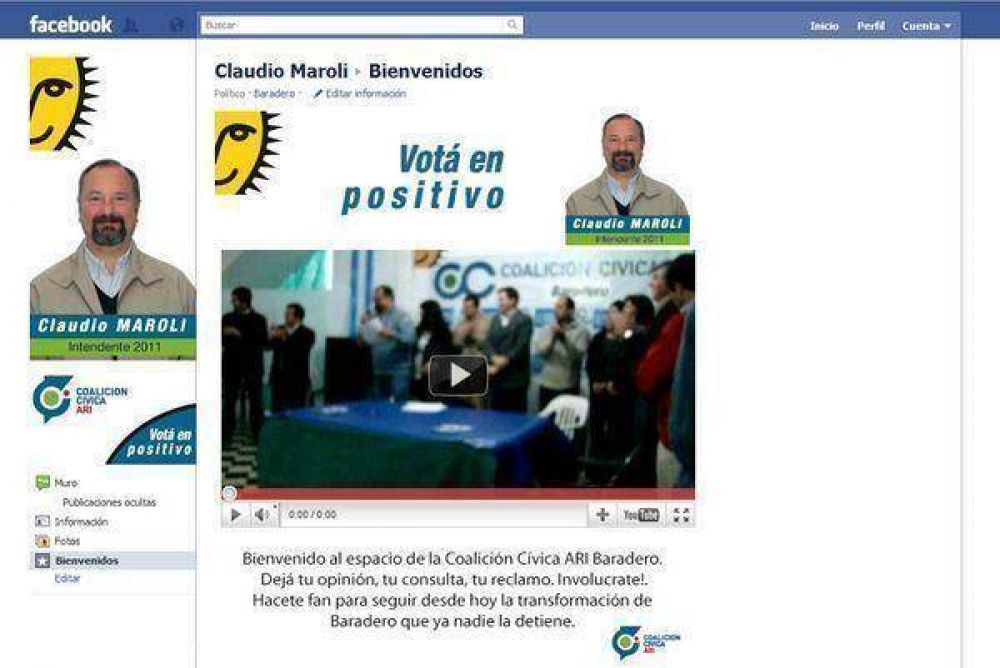 Innovaci�n de la Pol�tica Baraderense: La Coalici�n C�vica ARI Baradero est� en las redes sociales