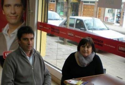 Graciela Oca�a lleg� a Luj�n y expres� su respaldo a Tonini 