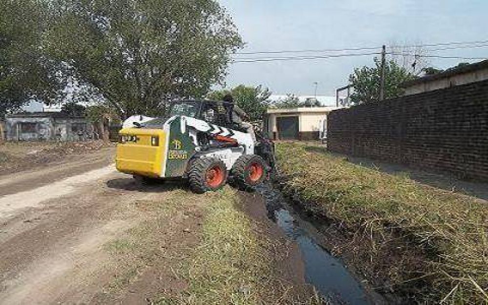 Tareas de vialidad en el distrito