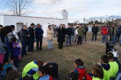 LUJ�N - LA INTENDENTA INAUGUR� LOS PLAYONES DEPORTIVOS DE LOS BARRIOS JUAN XXIII Y AMEGHINO