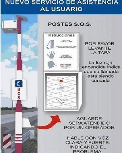 Comenz� a funcionar el nuevo sistema SOS en la autopista de las Serran�as Puntanas