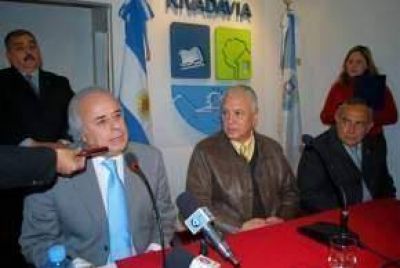 Firmaron convenio Capital, Chimbas y Rivadavia para obras de iluminaci�n