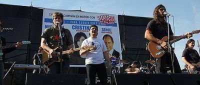 Boudou toc� en Mor�n con La Mancha de Rolando