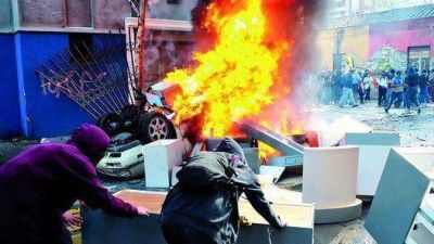 Termina con violencia una masiva marcha de estudiantes en Chile
