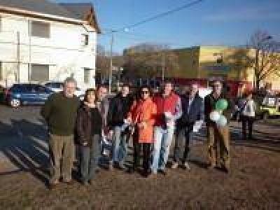 Gainza junto a Morn y Llambas en recorrida de campaa