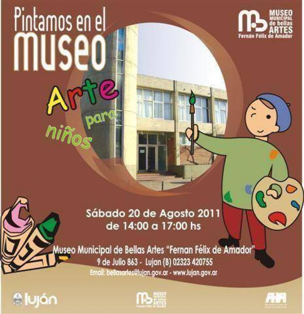 LUJ�N - EL MUSEO DE BELLAS ARTES ABRE SUS PUERTAS PARA QUE TODOS LOS NI�OS CELEBREN SU DIA PINTANDO