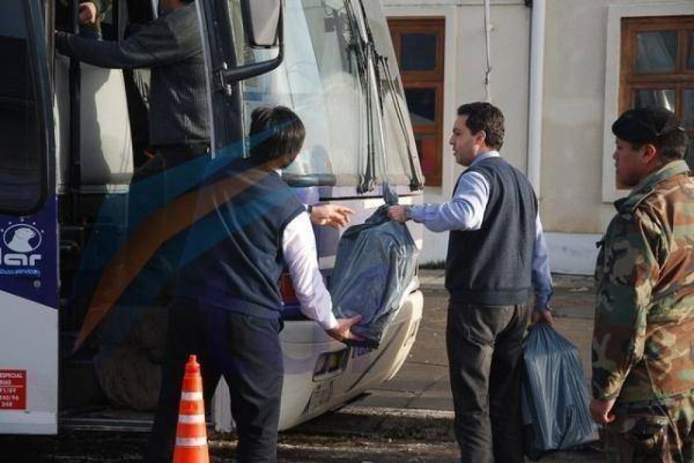 Importante operativo de seguridad en el traslado de las urnas de las primarias