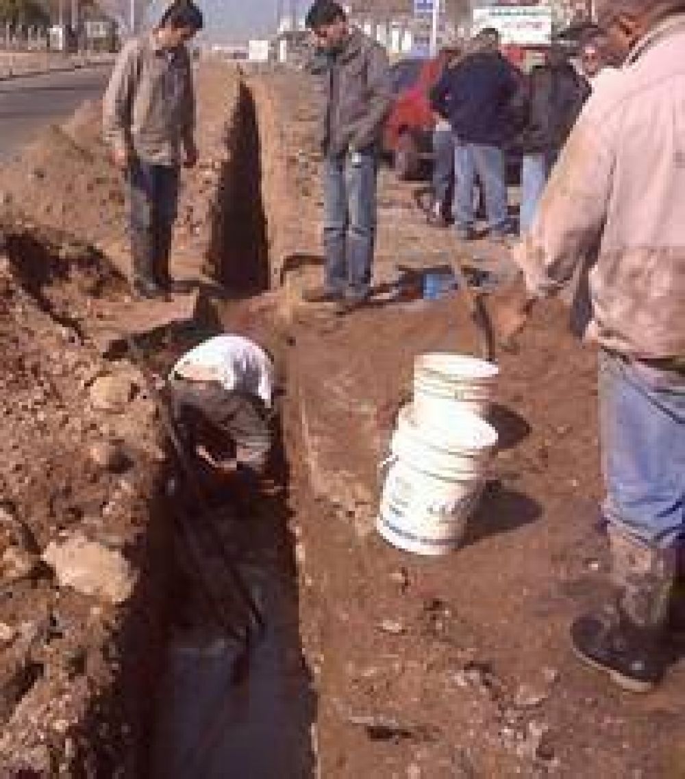 Corte de agua cruda en tramo V del acueducto San Luis