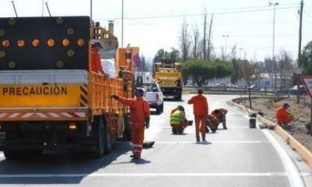 Por obras de seguridad vial, hay un desv�o en el Corredor del Oeste