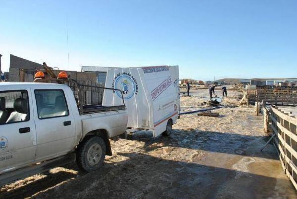 Operativo de mantenimiento de calles en sectores ubicados en la Margen Sur 