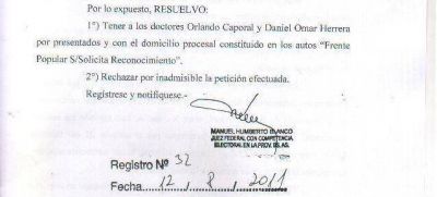 Guerra judicial entre Duhalde y Rodr�guez Sa� por la candidatura de Adolfo