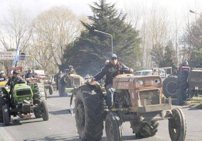La provincia dividida por corte total en la Ruta 22