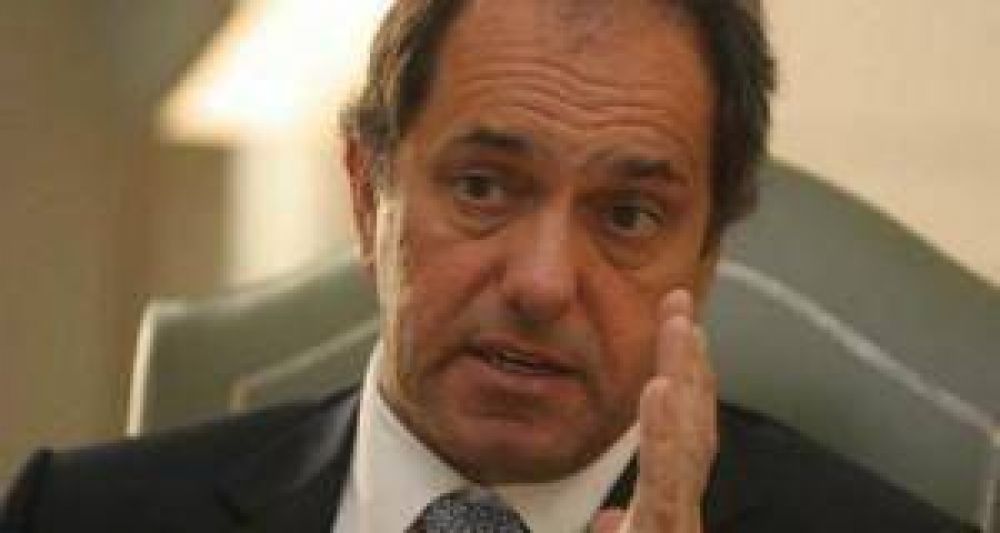 Declaraciones del gobernador Daniel Scioli