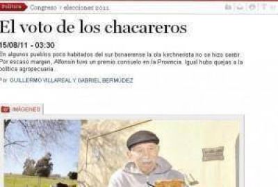 Lo que public� Clar�n sobre las elecciones en Dorrego