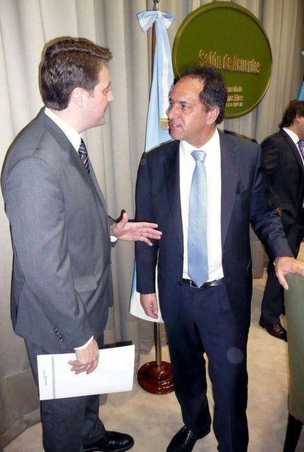 El Gobernador recibi� a Gustavo Trankels 
